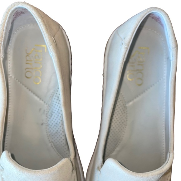 FRANCO SARTO | Beige Sand Suede Tassel Slip On Sneakers Loafers | 7 - Picture 9 of 12